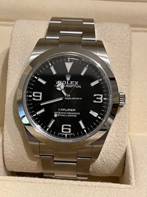 Lovely Replica Rolex Explorer 214270 Caliber 3132 Automatic Movement 39mm Steel Case Mens/unisex Watch - Image 7