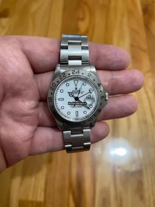Aaa Replica Rolex Explorer II 16570 Caliber 3185 Automatic Movement 40mm Steel Case Mens/unisex Watch - Image 2