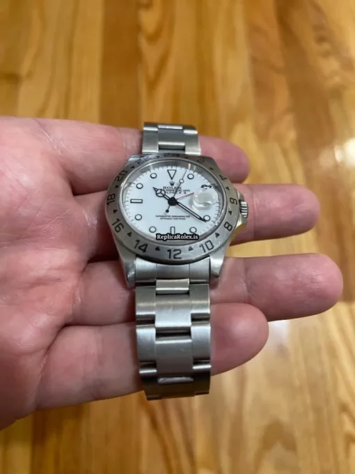 Aaa Replica Rolex Explorer II 16570 Caliber 3185 Automatic Movement 40mm Steel Case Mens/unisex Watch - Image 3