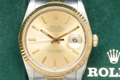 Awesome Replica Rolex Datejust 16233 Caliber 3135 Automatic Movement 36mm Gold/steel Case Mens/unisex Watch - Image 2