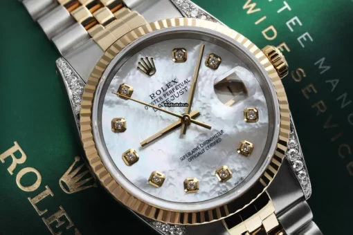 Special Replica Rolex Datejust 16233 Automatic Movement 36mm Gold/steel Case Mens/unisex Watch - Image 4