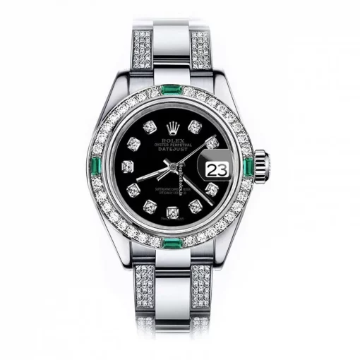 Discount Fake Rolex Oyster Perpetual Lady Date 69160 Automatic Movement 26mm Steel Case Womens Watch