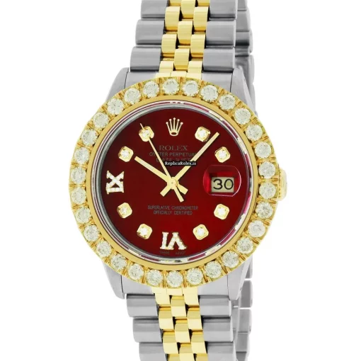 Aaa Replica Rolex Datejust 16013 Caliber 3035 Automatic Movement 36mm Gold/steel Case Mens/unisex Watch - Image 2