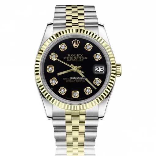 Fabulous Fake Rolex Lady-datejust 69173 Automatic Movement 26mm Gold/steel Case Womens Watch