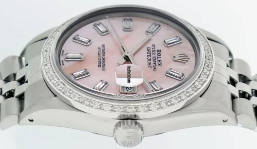 Incredible Fake Rolex Datejust Caliber 3035 Automatic Movement 36mm Steel Case Mens/unisex Watch - Image 12