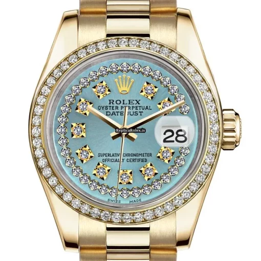 Well Made Fake Rolex Datejust 68278 Automatic Movement Womens Watch