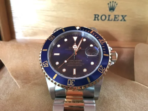 Incredible Fake Rolex Submariner Date 16613 Caliber 3135 Automatic Movement 40mm Gold/steel Case Mens/unisex Watch