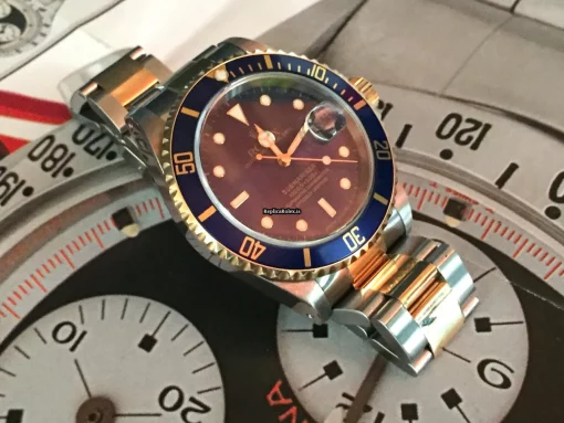 Incredible Fake Rolex Submariner Date 16613 Caliber 3135 Automatic Movement 40mm Gold/steel Case Mens/unisex Watch - Image 4