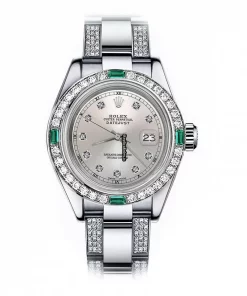 Attractive Copy Rolex Oyster Perpetual Lady Date 69160 Automatic Movement 26mm Steel Case Womens Watch