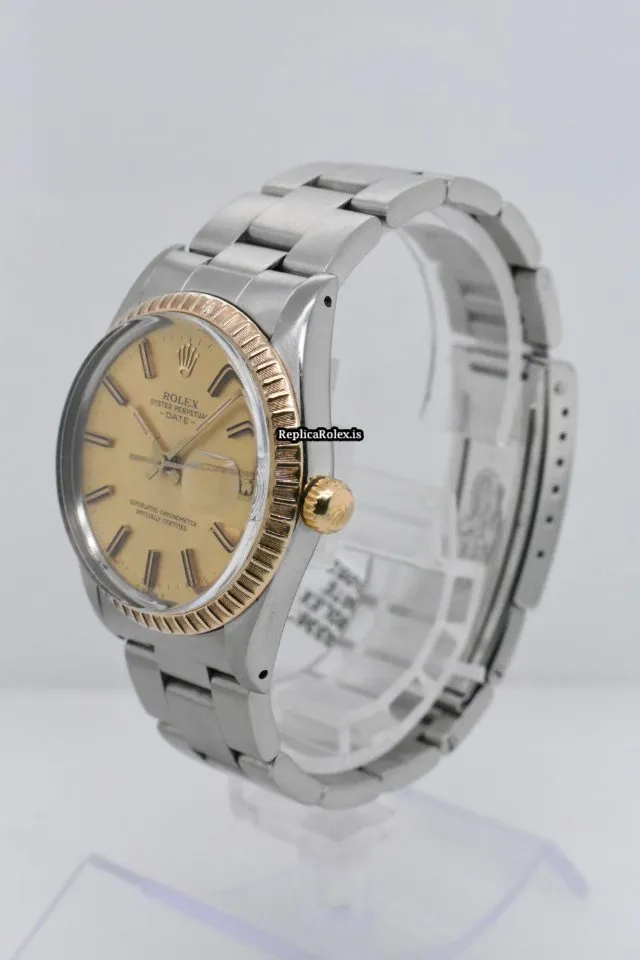 Ideal Fake Rolex Oyster Perpetual Date 15053 Caliber 3035 Automatic Movement 34mm Steel Case Mens/unisex Watch - Image 2