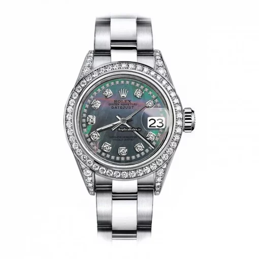 Suitable Replica Rolex Oyster Perpetual Lady Date 69160 Automatic Movement 26mm Steel Case Womens Watch