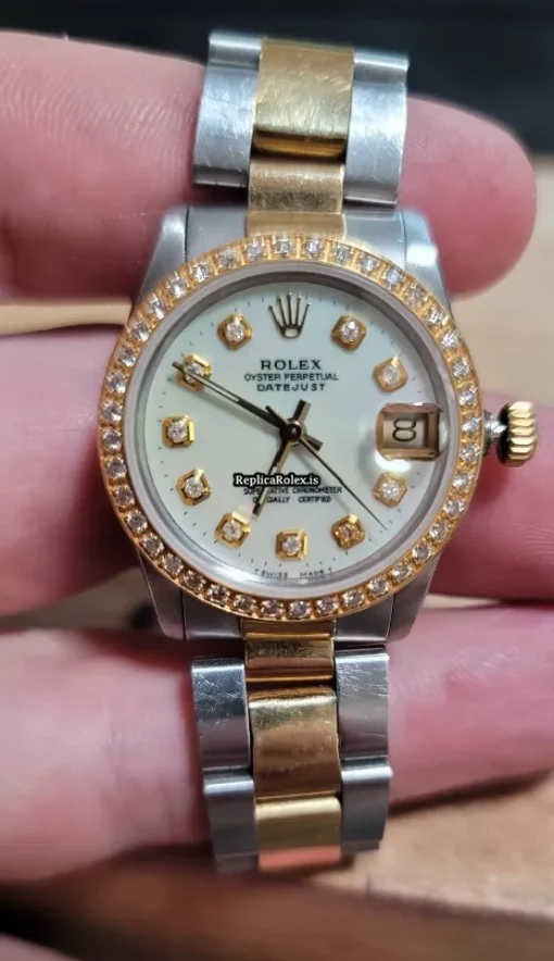 Offering Replica Rolex Lady-datejust 68273 Caliber 2135 Automatic Movement 31mm Steel Case Womens Watch - Image 8
