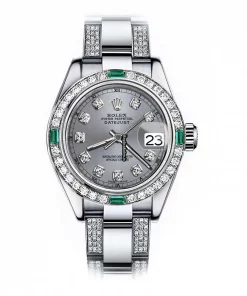 Defect Fake Rolex Oyster Perpetual Lady Date 69160 Automatic Movement 26mm Steel Case Womens Watch