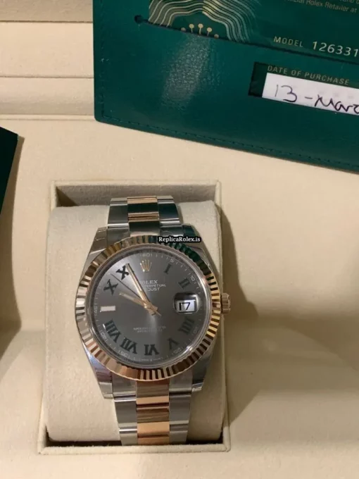 Stylish Replica Rolex Datejust II 126331 Caliber 3235 Automatic Movement 41mm Gold/steel Case Mens/unisex Watch - Image 11