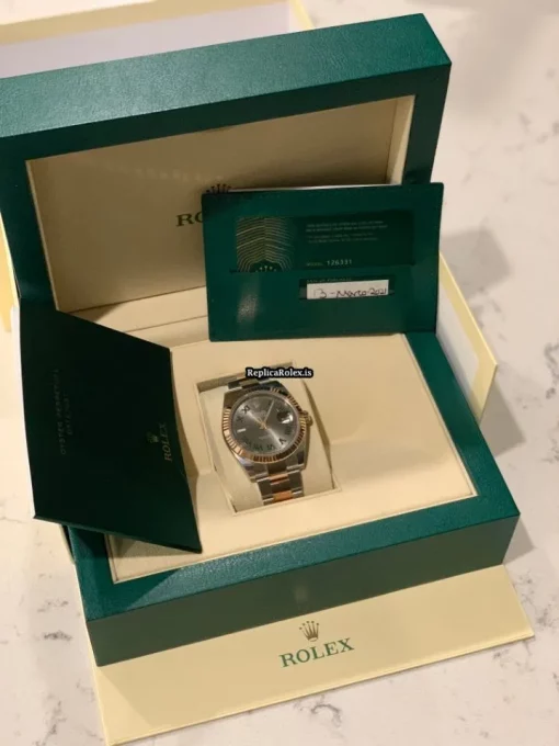 Stylish Replica Rolex Datejust II 126331 Caliber 3235 Automatic Movement 41mm Gold/steel Case Mens/unisex Watch - Image 2