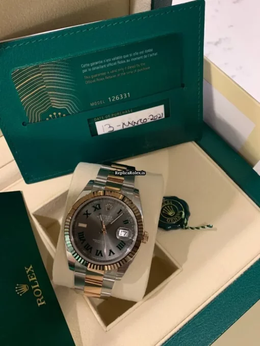 Stylish Replica Rolex Datejust II 126331 Caliber 3235 Automatic Movement 41mm Gold/steel Case Mens/unisex Watch - Image 7