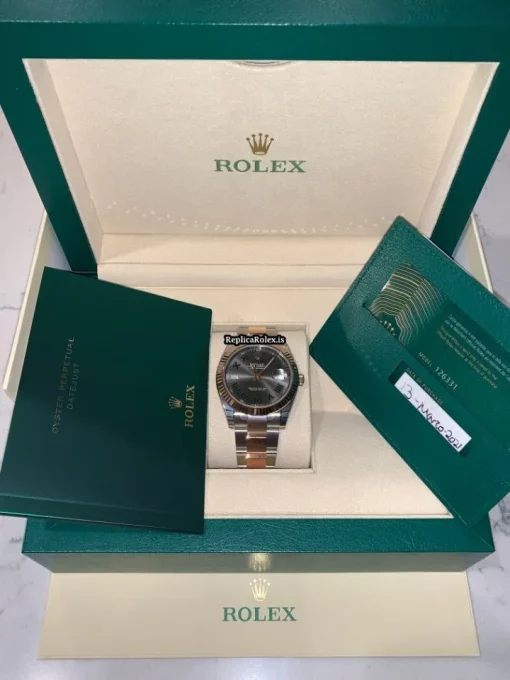 Stylish Replica Rolex Datejust II 126331 Caliber 3235 Automatic Movement 41mm Gold/steel Case Mens/unisex Watch - Image 8