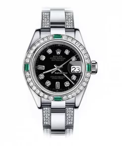 Ideal Fake Rolex Oyster Perpetual Lady Date 69160 Automatic Movement 26mm Steel Case Womens Watch