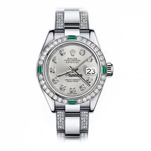 Offering Replica Rolex Oyster Perpetual Lady Date 69160 Automatic Movement 26mm Steel Case Womens Watch