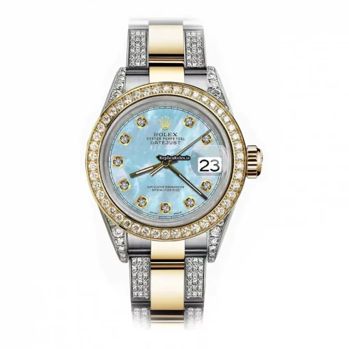 Cool Replica Rolex Datejust 68173 Automatic Movement 31mm Gold/steel Case Womens Watch