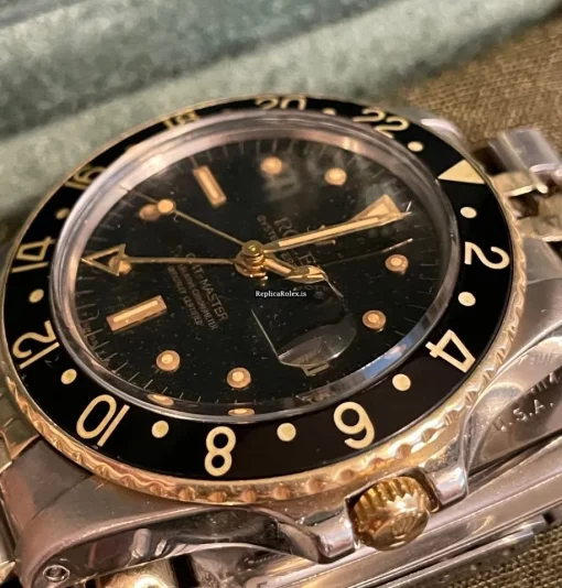 Perfect Replica Rolex Gmt-master 1675 Caliber 1570 Automatic Movement 40mm Steel Case Mens/unisex Watch - Image 4