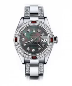Marvellous Fakes Rolex Oyster Perpetual Lady Date 69160 Automatic Movement 26mm Steel Case Womens Watch