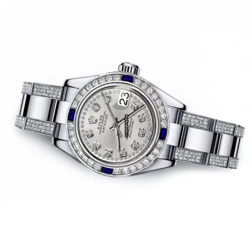 Mind-boggling Replica Rolex Oyster Perpetual Lady Date 69160 Automatic Movement 26mm Steel Case Womens Watch - Image 2
