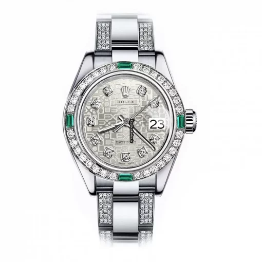 Discount Replicas Rolex Oyster Perpetual Lady Date 69160 Automatic Movement 26mm Steel Case Womens Watch