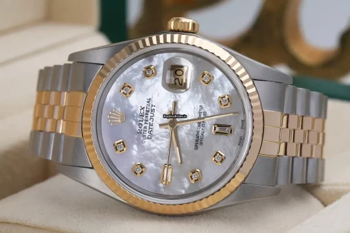 Aaa Knockoff Rolex Datejust 16233 Automatic Movement 36mm Gold/steel Case Mens/unisex Watch - Image 3