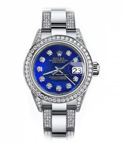 High-end Fake Rolex Oyster Perpetual Lady Date 69160 Automatic Movement 26mm Steel Case Womens Watch