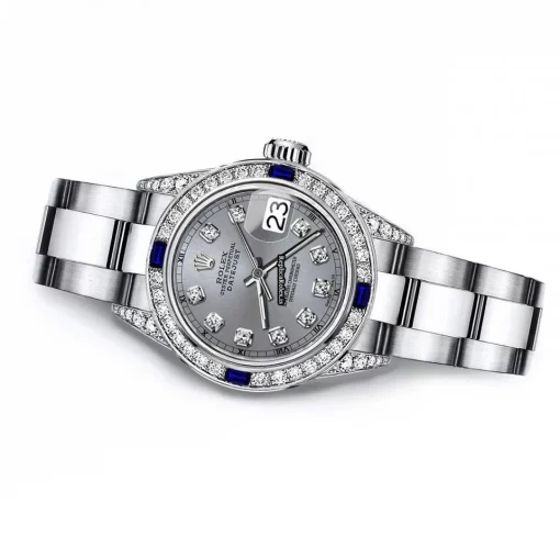 Excellent Replicas Rolex Oyster Perpetual Lady Date 69160 Automatic Movement 26mm Steel Case Womens Watch - Image 2