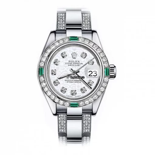 Good Imitation Rolex Oyster Perpetual Lady Date 69160 Automatic Movement 26mm Steel Case Womens Watch