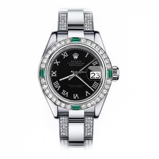 Nice Fakes Rolex Oyster Perpetual Lady Date 69160 Automatic Movement 26mm Steel Case Womens Watch