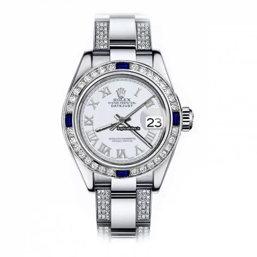 Stylish Replica Rolex Oyster Perpetual Lady Date 69160 Automatic Movement 26mm Steel Case Womens Watch