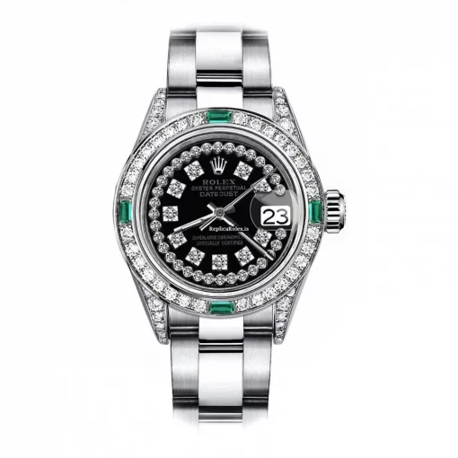Amazing Replica Rolex Oyster Perpetual Lady Date 69160 Automatic Movement 26mm Steel Case Womens Watch