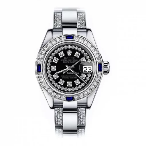 Marvellous Replica Rolex Oyster Perpetual Lady Date 69160 Automatic Movement 26mm Steel Case Womens Watch