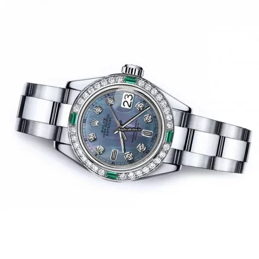 Incredible Replica Rolex Oyster Perpetual Lady Date 69160 Automatic Movement 26mm Steel Case Womens Watch - Image 2