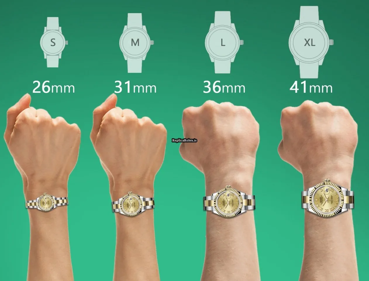 Fantastic Replica Rolex Datejust 68173 Automatic Movement 31mm Gold/steel Case Womens Watch - Image 7