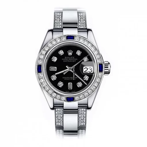 Attractive Replica Rolex Oyster Perpetual Lady Date 69160 Automatic Movement 26mm Steel Case Womens Watch