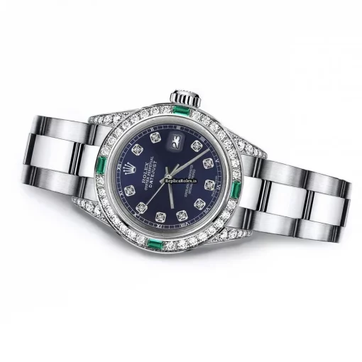 Wonderful Fake Rolex Oyster Perpetual Lady Date 69160 Automatic Movement 26mm Steel Case Womens Watch - Image 2