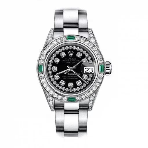 Beautiful Replicas Rolex Oyster Perpetual Lady Date 69160 Automatic Movement 26mm Steel Case Womens Watch