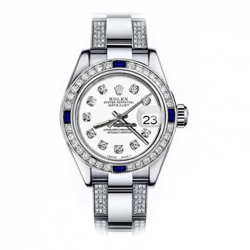 Appealing Replica Rolex Oyster Perpetual Lady Date 69160 Automatic Movement 26mm Steel Case Womens Watch