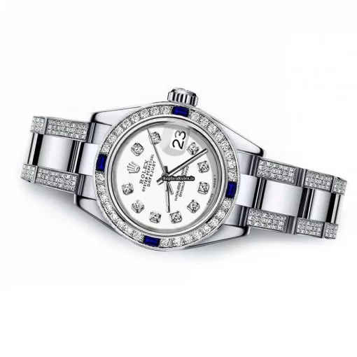 Appealing Replica Rolex Oyster Perpetual Lady Date 69160 Automatic Movement 26mm Steel Case Womens Watch - Image 2