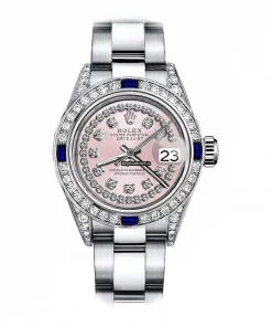 Remarkable Replica Rolex Oyster Perpetual Lady Date 69160 Automatic Movement 26mm Steel Case Womens Watch