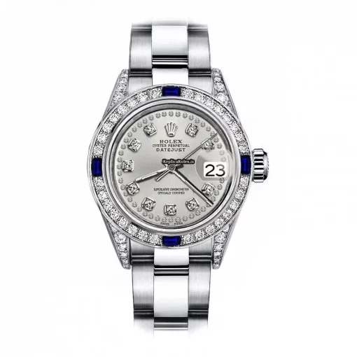 Great Fake Rolex Oyster Perpetual Lady Date 69160 Automatic Movement 26mm Steel Case Womens Watch