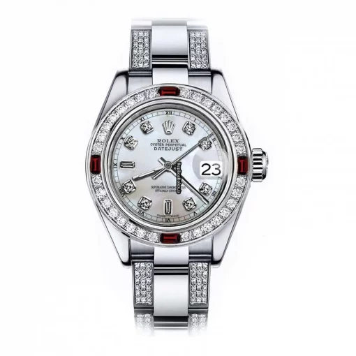 Superior Replicas Rolex Oyster Perpetual Lady Date 69160 Automatic Movement 26mm Steel Case Womens Watch