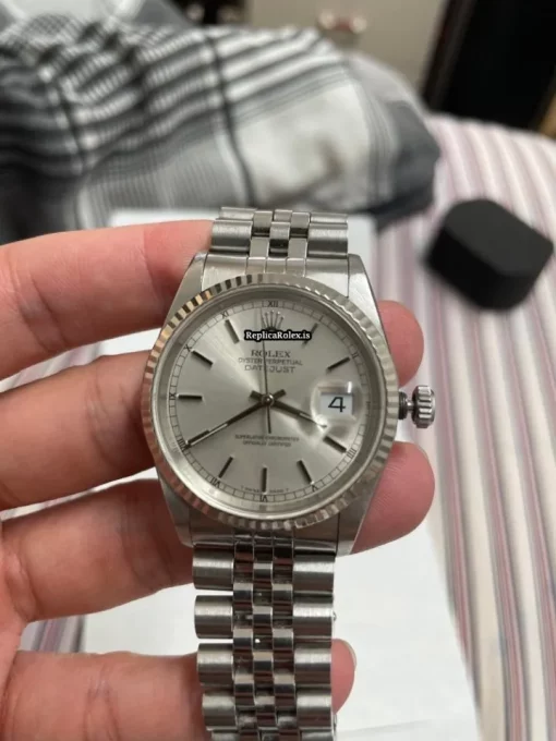 Terrific Replica Rolex Datejust 16234 Caliber 3135 Automatic Movement 36mm Steel Case Mens/unisex Watch - Image 4