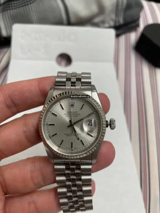 Terrific Replica Rolex Datejust 16234 Caliber 3135 Automatic Movement 36mm Steel Case Mens/unisex Watch - Image 5