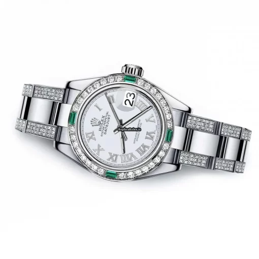 Offering Knockoff Rolex Oyster Perpetual Lady Date 69160 Automatic Movement 26mm Steel Case Womens Watch - Image 2