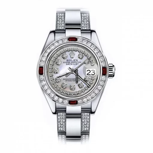 Distinctive Replica Rolex Oyster Perpetual Lady Date 69160 Automatic Movement 26mm Steel Case Womens Watch